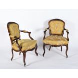 A pair of fauteuils