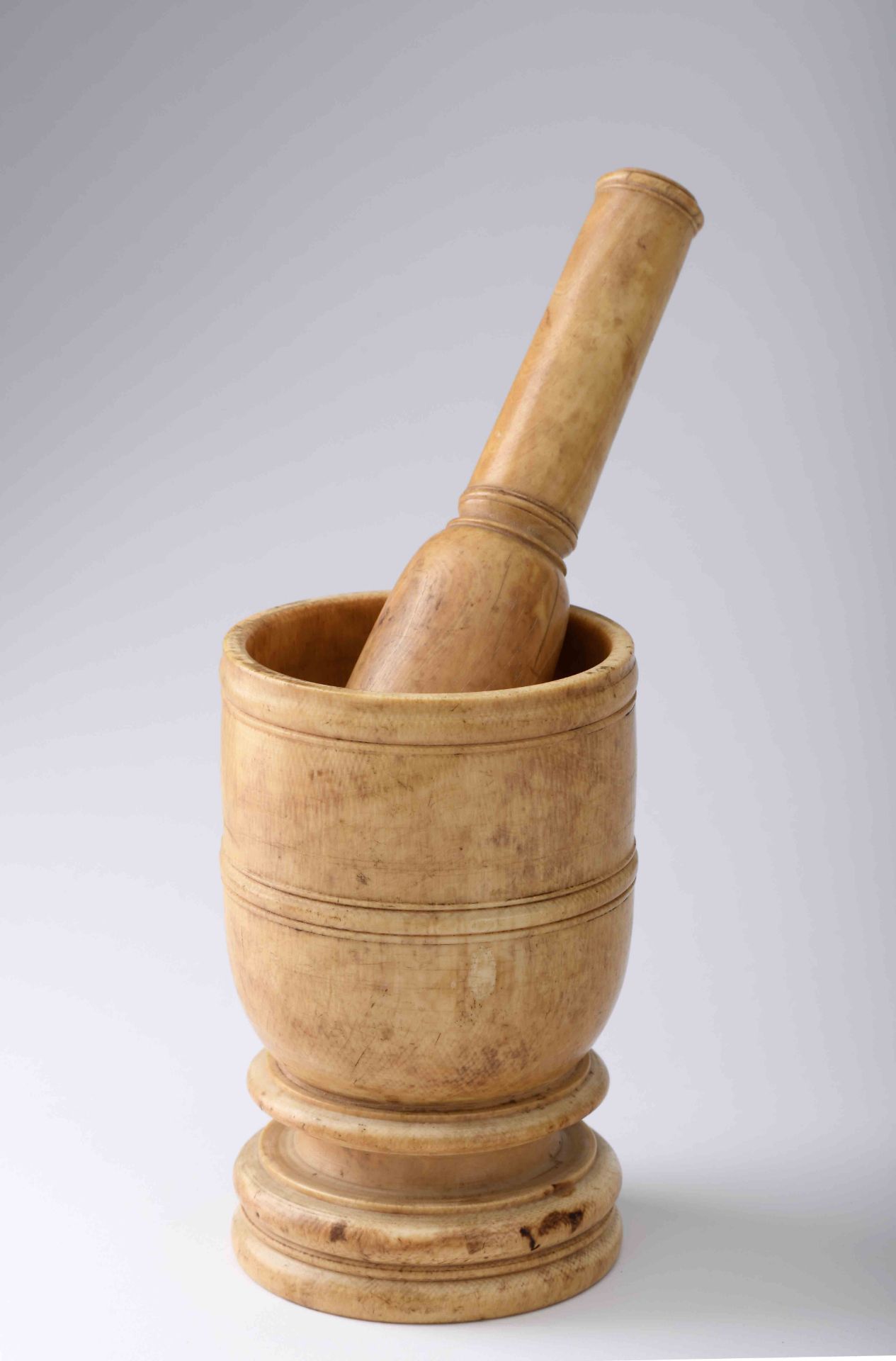 A mortar with pestle