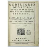 PEDRO, D. (Conde de Barcelos).- NOBILIARIO | DE D. PEDRO | CONDE DE BARCELOS | HIJO DEL REY D. DIONI