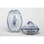 Tureen and scalloped platter