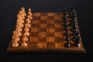 STAUNTON Chess Pieces and Chessboard