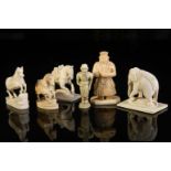 Six chess pieces