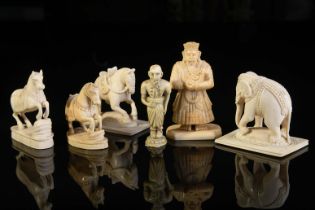 Six chess pieces