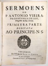 VIEIRA, Pe. António.- SERMOENS.- Em Lisboa: na Officina de Ioam da Costa [e outros], 1679-1748.- 15 