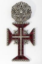 Insignia of the Order of Christ surmounted Rosaceae "Star"