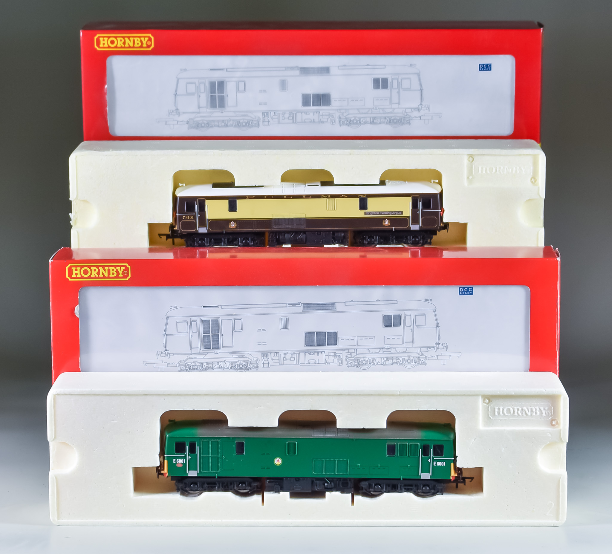 Two Hornby (China) OO Gauge Diesel Locomotives, R2656, class 73 loco and R3137, No 73101 Pullman "