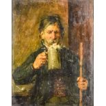 Ernst Karl Georg Zimmerman (1852-1902) - Two oil paintings - Seated half-length portrait of a man