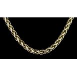 A 9ct Gold Twisted Link Chain, Modern, 410mm overall, gross weight 36.7g
