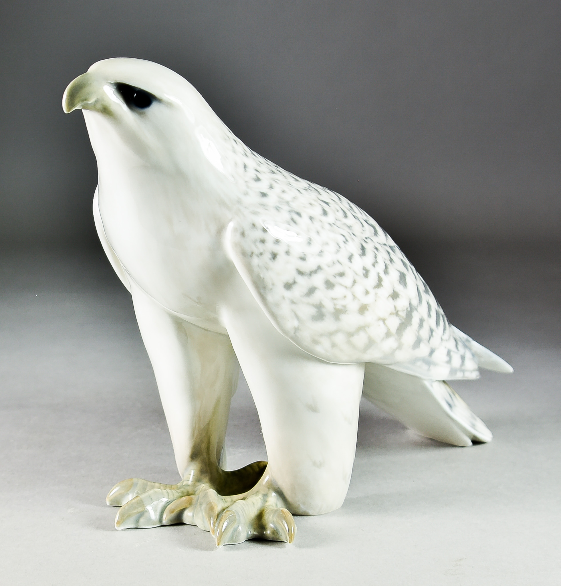 A Royal Copenhagen Porcelain Figure - Icelandic Falcon, designed by Christian Tomsen, No.263, 8.5ins