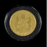 A 2016 Elizabeth II '90th Birthday' 22 Carat Gold Proof Two Pound Coin, in Jubilee Mint fitted