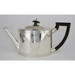 A George III Silver Oval Teapot of Neo-Classical Design, by Robert Hennell I, London, 1792, the