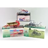 Nine Universal Hobbies Farm Vehicles, 1:16 Scale, comprising - Fonet Tractor, Krone Optimat