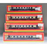 A Quantity of Hornby (China) OO Carriages, Brown and Cream Super Detail Pullman Cars, comprising -