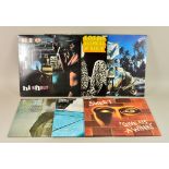 A Quantity of 1970s and 1980s 12-Inch Vinyl LP Rock Albums, including - Kraftwerk, ELO, Sweet, and