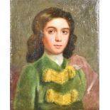 Late 17th/Early18th Century Continental School - Oil painting - Half-length portrait of young