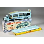 A Dinky Toys No. 982 "Pullmore Car Transporter" with a Dinky Toys No. 994 "Loading Ramp" for the