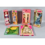 A Quantity of 1970s Pedigree Toys, Sindy Dolls, comprising - four boxed dolls, four unboxed dolls,