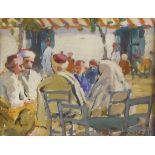 ***Jeka Kemp (1876-1966) - Oil painting - North African street scene, signed, board 5ins x 7ins,
