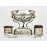 A Late 19th Century Italian Silver Circular Bowl and Mixed Silverware, the bowl by Kremos, 800