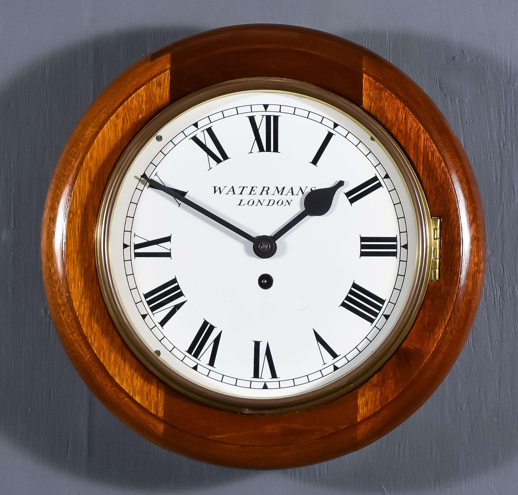 A 20th Century GPO Brown Bakelite Cased Dial Wall Clock and a Mahogany Cased Dial Wall Clock, the - Image 2 of 2