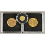 A 1914 George V Sovereign and a 2014 Elizabeth II Sovereign, in two-coin gold set 'Sovereign