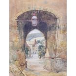 W Braithwaite (Late 19th/early 20th Century School) - Pair of Watercolours - Country village