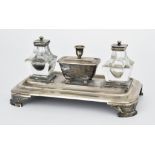An Early Victorian Silver Rectangular Ink Stand, by Edward, Edward Junior, John and William Barnard,