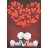 ***Doug Hyde (Born 1972) - Limited Edition Coloured Print - "Hearts and Smiles", signed and