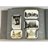 Three Photograph Albums, 20th Century, containing photographs and postcards of various views, mainly
