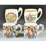 Two Burleigh Ware Pottery Coronation Mugs, designed by Dame Laura Knight, commemorating the