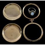 A Mixed Lot of Gold, comprising - 14ct gold watch case, frame and bezel, gross weight 22.9g, an opal