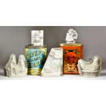A Quantity of Metal Chocolate Moulds and Advertising Tins, Late 19th/Early 20th Century, including -