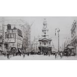 William Walcot (1874-1943) - Pair of etchings - "Piccadilly" and "The Strand", each 5.5ins x 8ins,