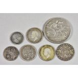 A Quantity of Pre-Decimal Old British Coinage, including - a 1787 George III shilling, an 1817