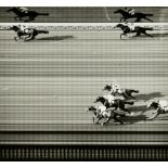 A Quantity of Black and White Photographs of 'Photo Finishes', including - various horse races,
