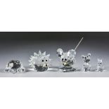 Twenty-Four Swarovski Crystal Models of Various Animals, all boxed