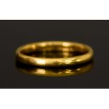 A 22ct Gold Wedding Band, size N, gross weight 3.5g