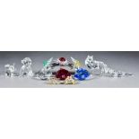 A Mixed Selection of Swarovski Crystal, including - three window hangers and three renewal gifts,