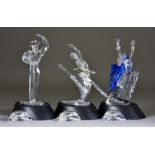 Three Swarovski Crystal Annual Editions Figures from "Magic of the Dance" - "Isadora", "Antonio",