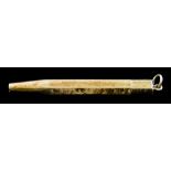 A Yellow Metal Propelling Pencil, 20th Century, 55mm in length, gross weight 9.5g Note: Metal