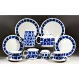 A Rörstrand Part Dinner and Tea Service in Mon Amie Pattern, Mid-Late 20th Century, designed by