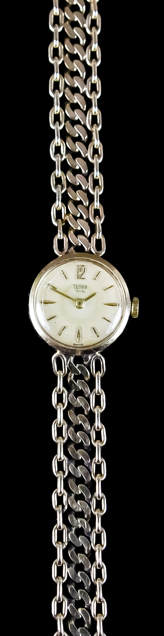 A Lady's 9ct Gold Cased Manual Wind Cocktail Watch, by Tudor, 9ct gold case, 20mm diameter, on