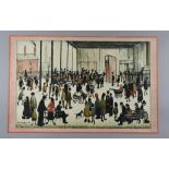 ***ARR L. S. Lowry (1887-1976) - Lithograph in colours - "Punch and Judy", published by the