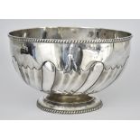 An Early 20th Century Silver Circular Punch Bowl by William Hutton & Sons, date letter rubbed,