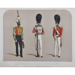 After Alfred B Clayton (1795-1853) - Five lithographs in colours - Costumes of regiments of