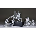 Three Swarovski Crystal Annual Editions Models from "Fabulous Creatures Trilogy" - "Unicorn", "