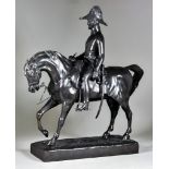 After Comte d'Orsay (1801-1852) - Equestrian bronze bust of Wellington on his favourite horse '