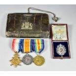 A Group of Three Medals, and a small quantity and ephemera relating to Earnest Finch of the