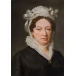 Claude Louis Langlois de Sezanne (1757-1845) - Two pastels - Two shoulder-length portraits of "Sarah