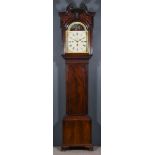 A Late 18th Century Mahogany Musical Longcase Clock by John Porthouse of Penrith, the 14.5ins arched